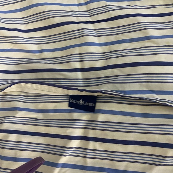 Ralph Lauren Other - Ralph Lauren Vintage Blue Striped Pillow Shams